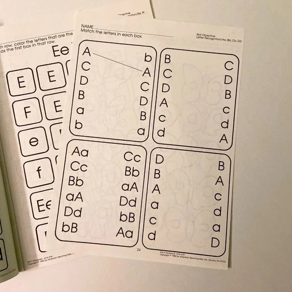 Vintage 1982 American  Teaching Aids Drill It Work Book School Skills Elmer - Picture 11 of 16